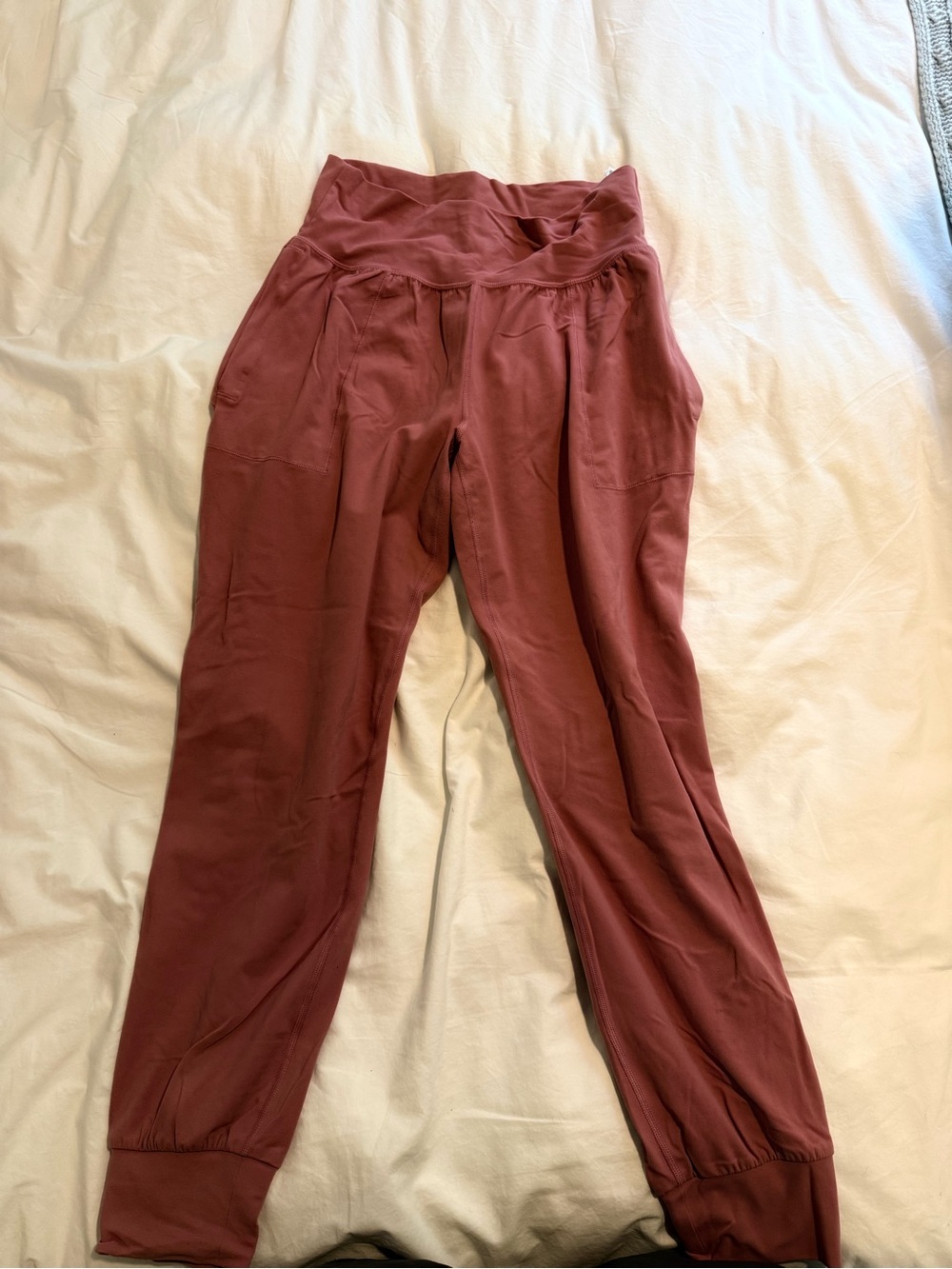 Mauve High-Waist Jogger Leggings